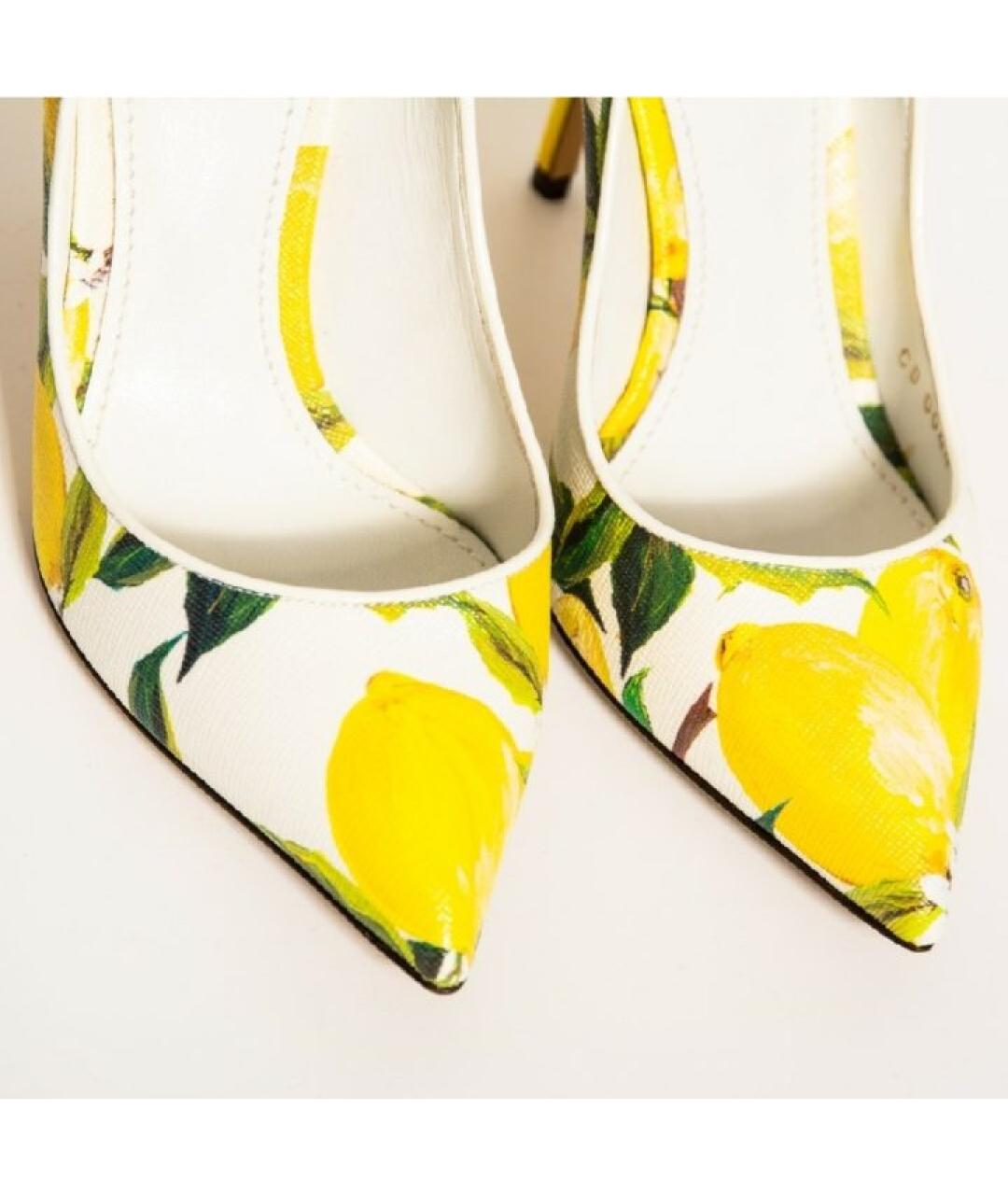 DOLCE&GABBANA Желтые туфли, фото 4