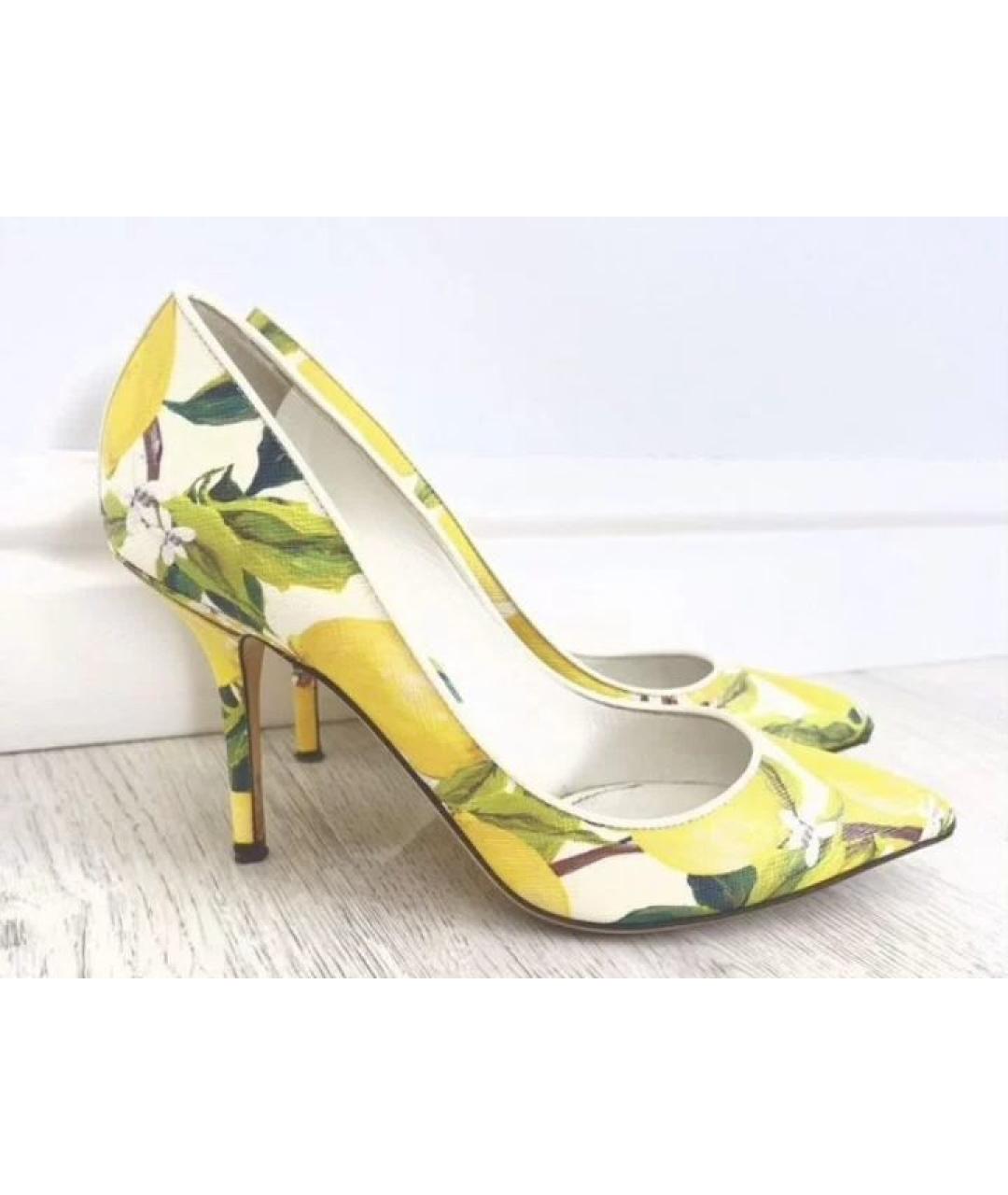 DOLCE&GABBANA Желтые туфли, фото 6