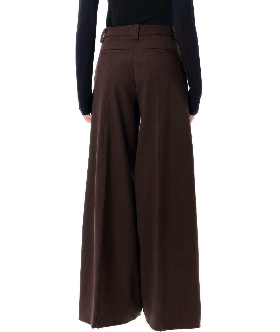 THELATEST Коричневые полиэстеровые брюки широкие, фото 2