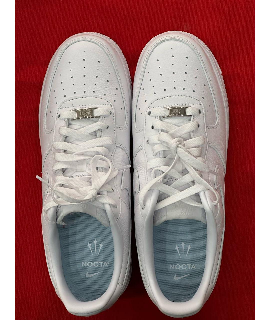 NIKE Белые кожаные низкие кроссовки / кеды, фото 4