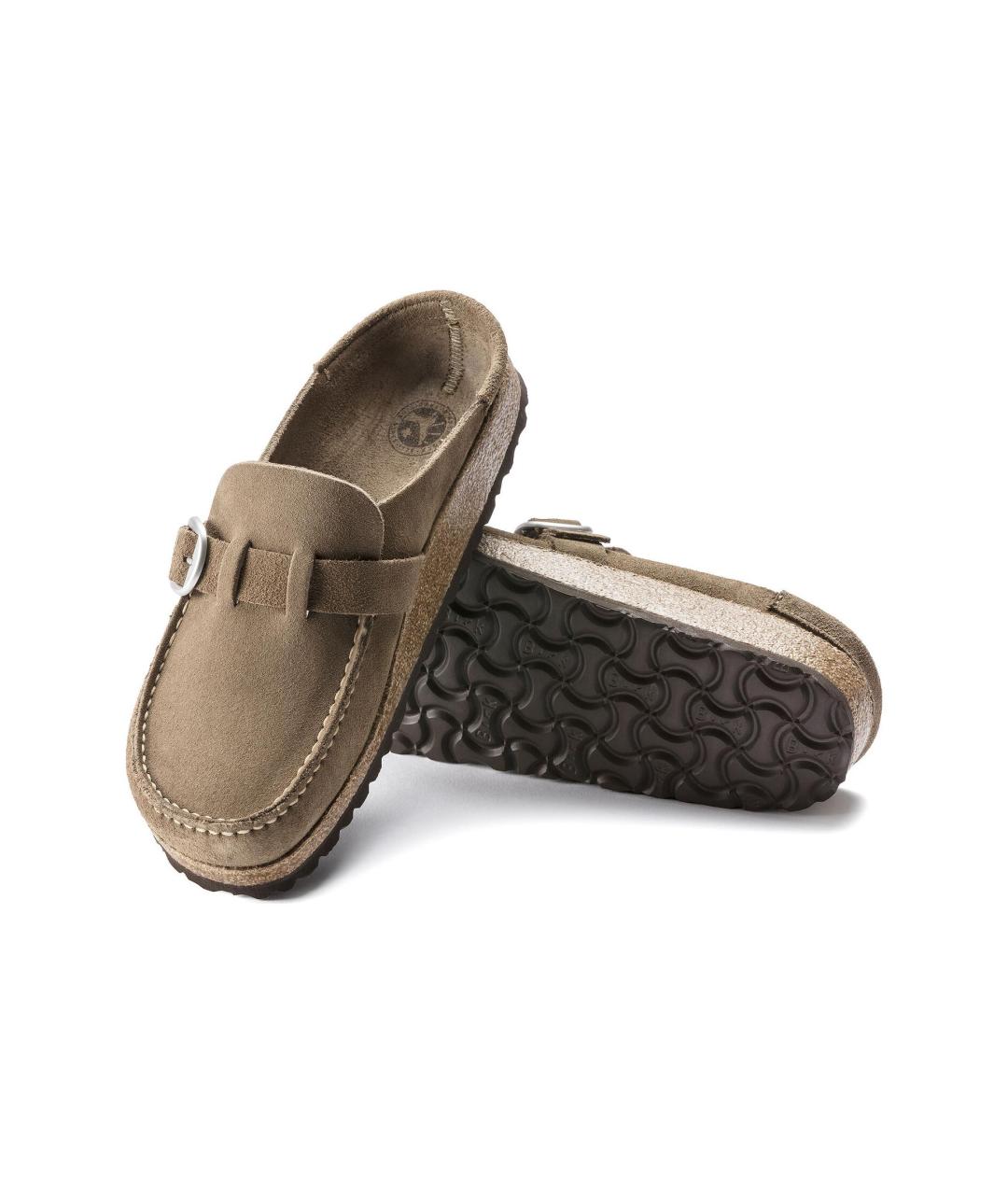BIRKENSTOCK Коричневые нубуковые мюли, фото 5