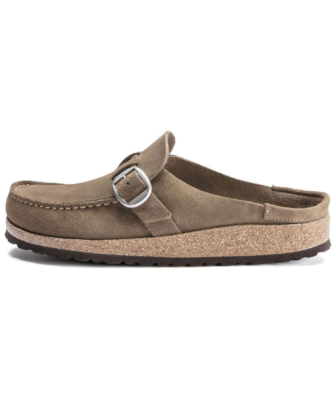 BIRKENSTOCK Коричневые нубуковые мюли, фото 6