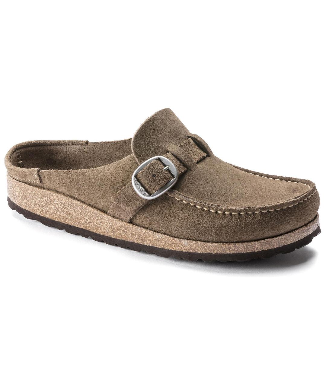 BIRKENSTOCK Коричневые нубуковые мюли, фото 2