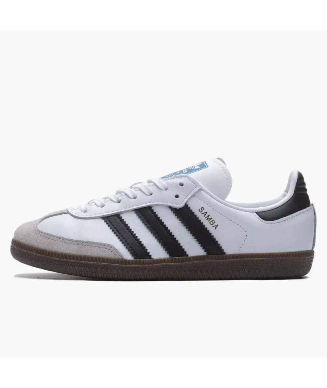 ADIDAS Белые кожаные кеды, фото 4