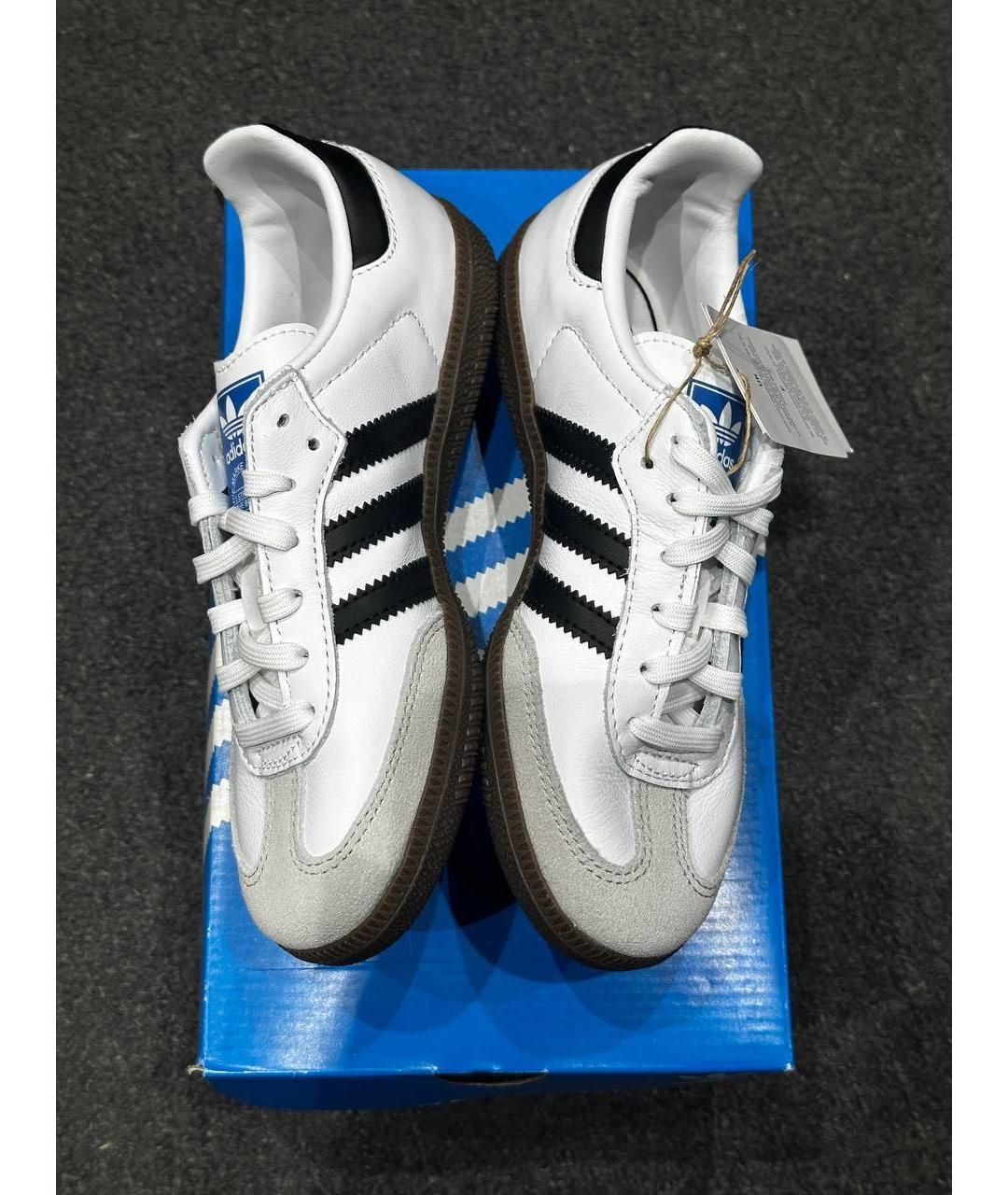 ADIDAS Белые кожаные кеды, фото 3