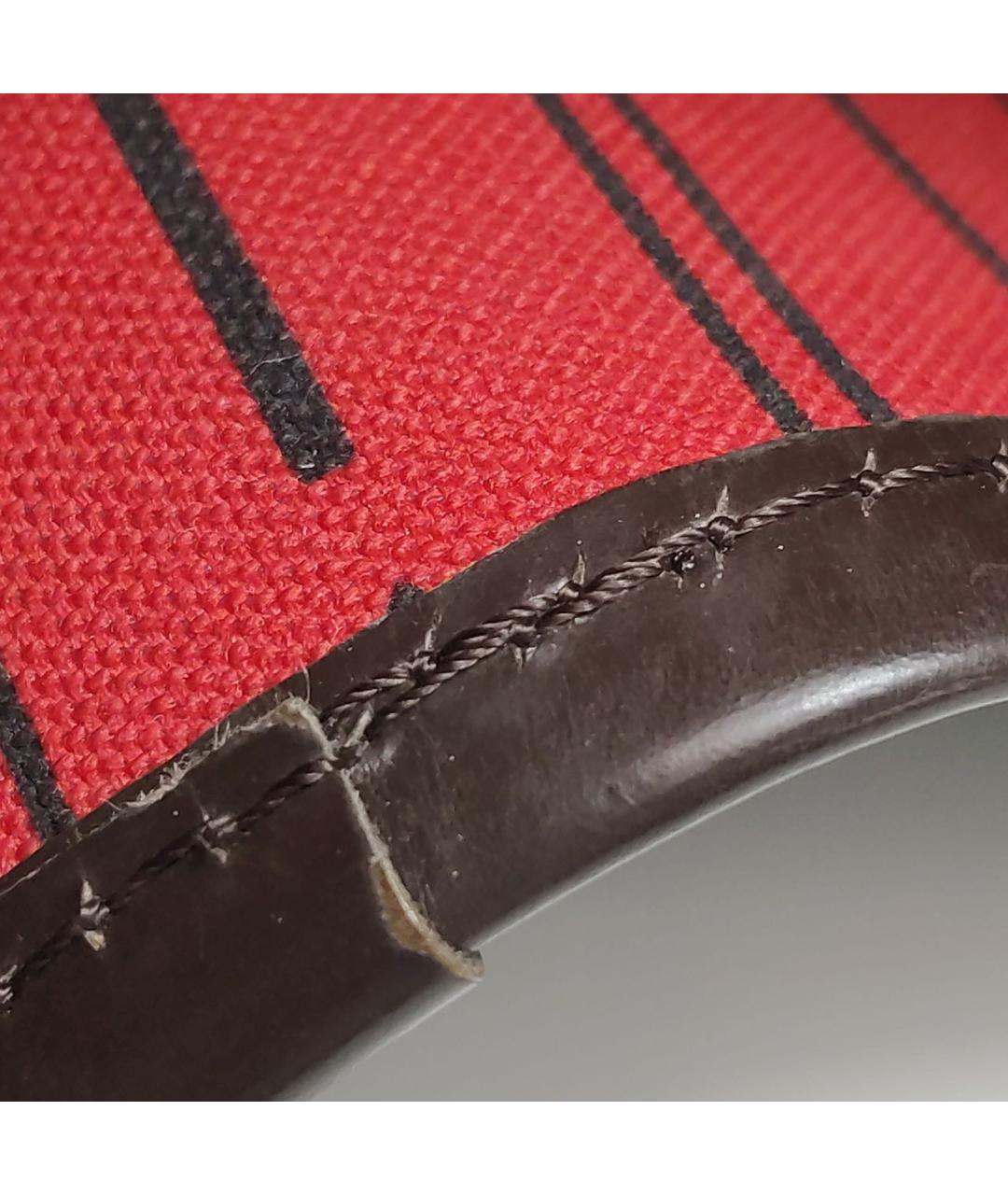 LOUIS VUITTON Коричневая кожаная сумка тоут, фото 6