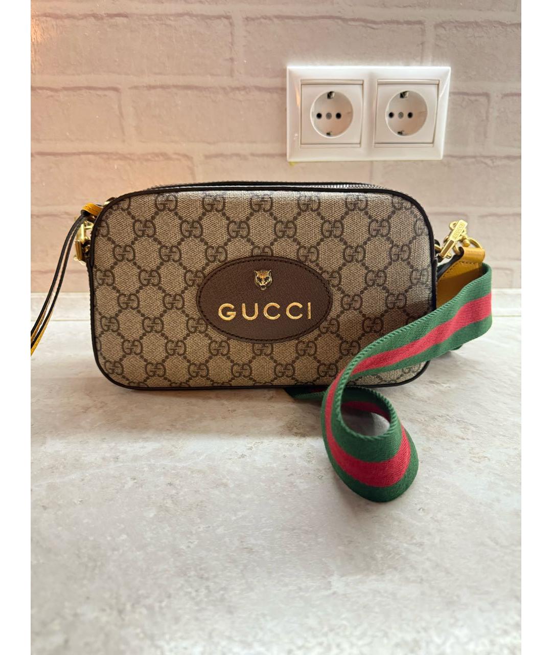 GUCCI Коричневая сумка через плечо, фото 5