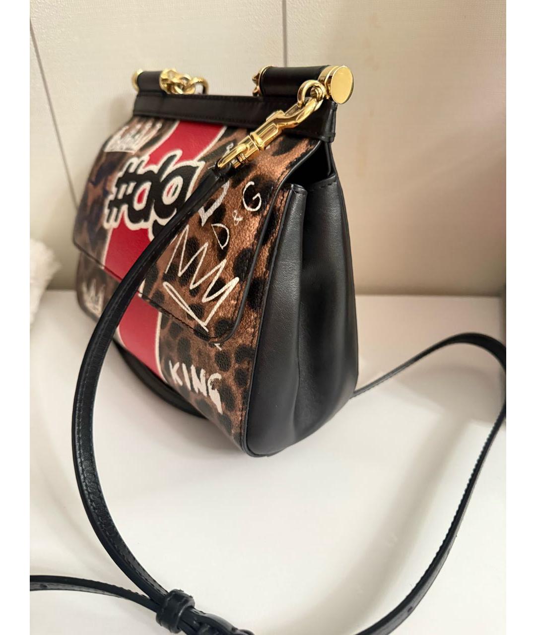 DOLCE&GABBANA Мульти кожаная сумка с короткими ручками, фото 2