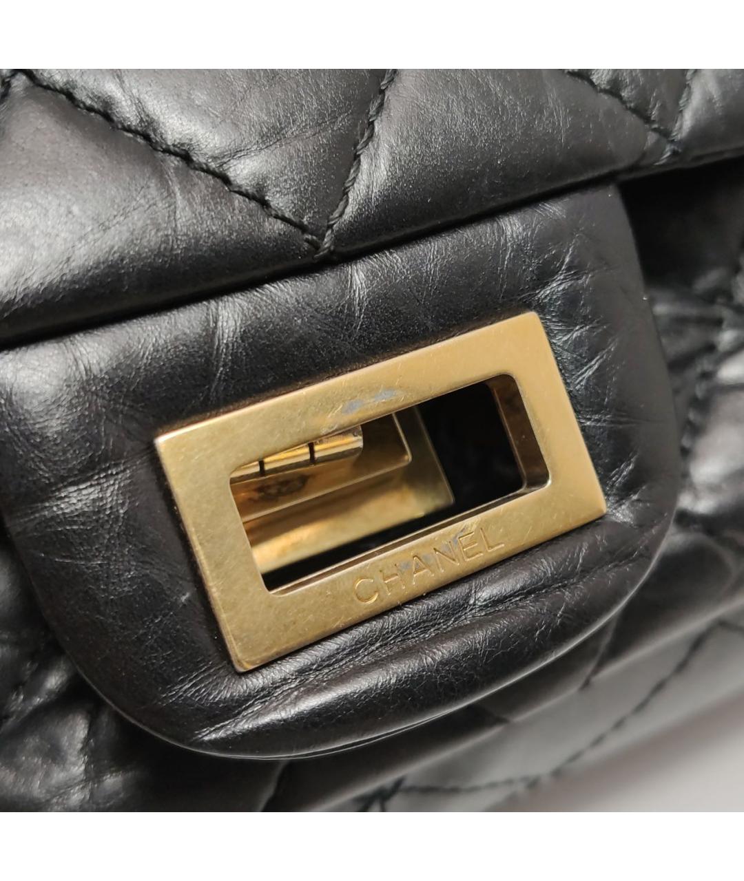CHANEL Черная кожаная сумка через плечо, фото 6