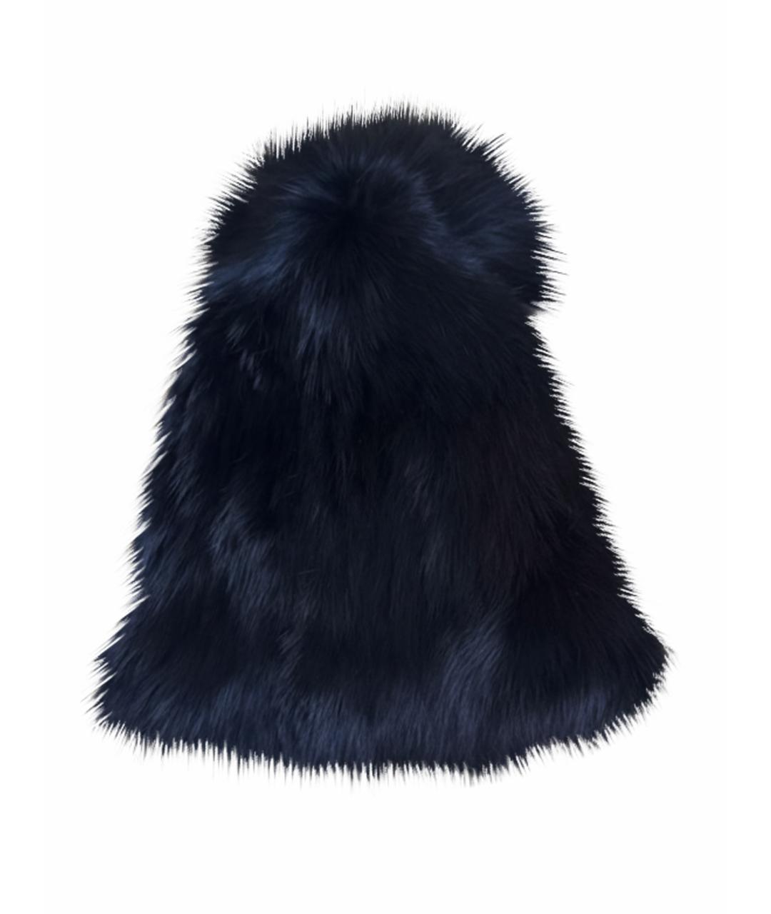 YVES SALOMON Черная шапка, фото 1