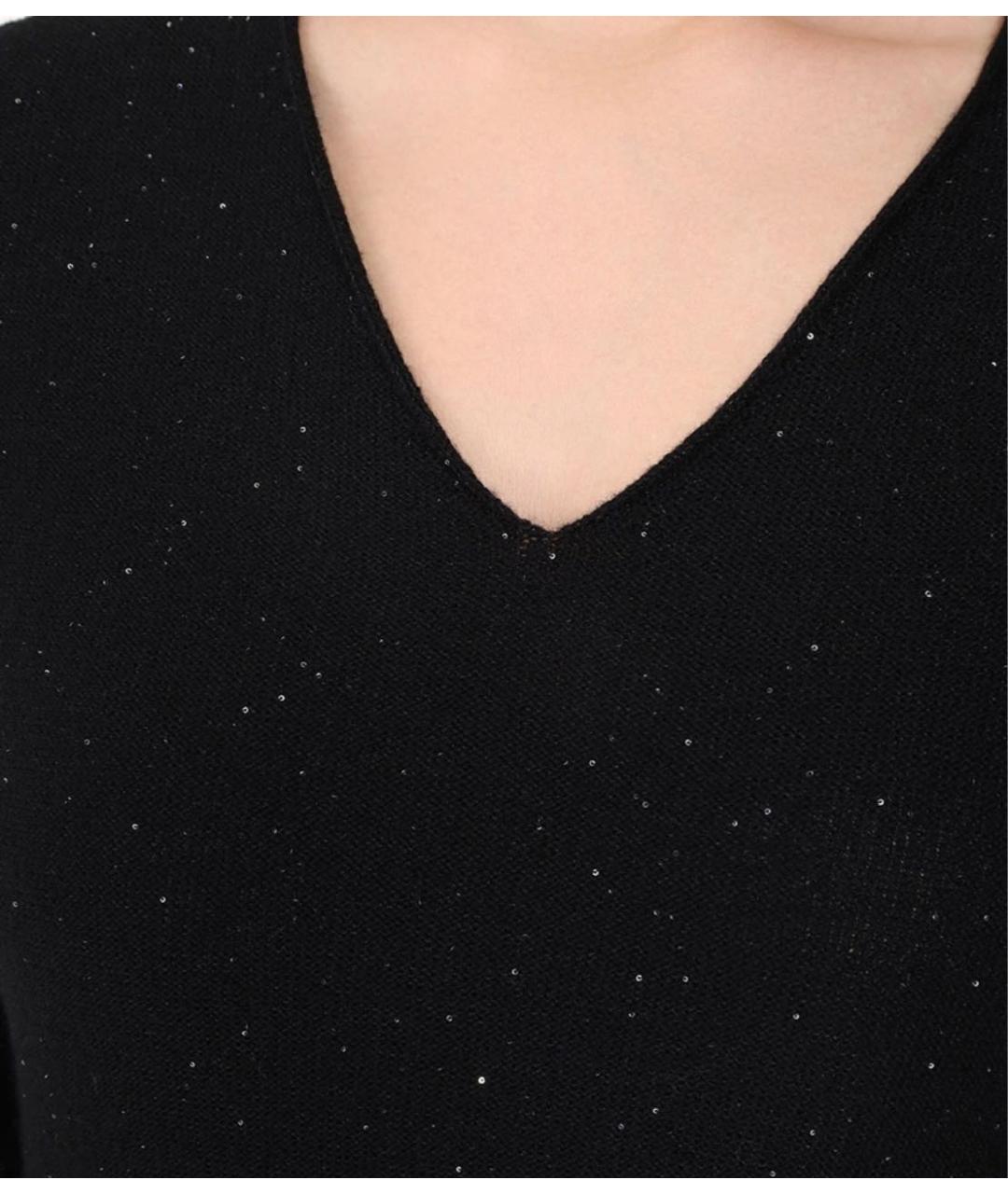 ANTONELLI FIRENZE Черное повседневное платье, фото 4