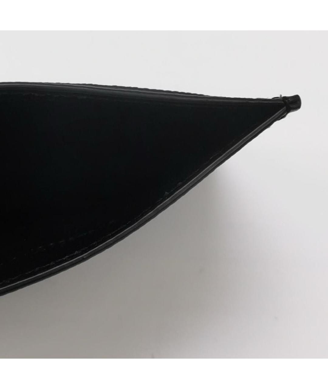 SAINT LAURENT Черный кожаный кардхолдер, фото 6