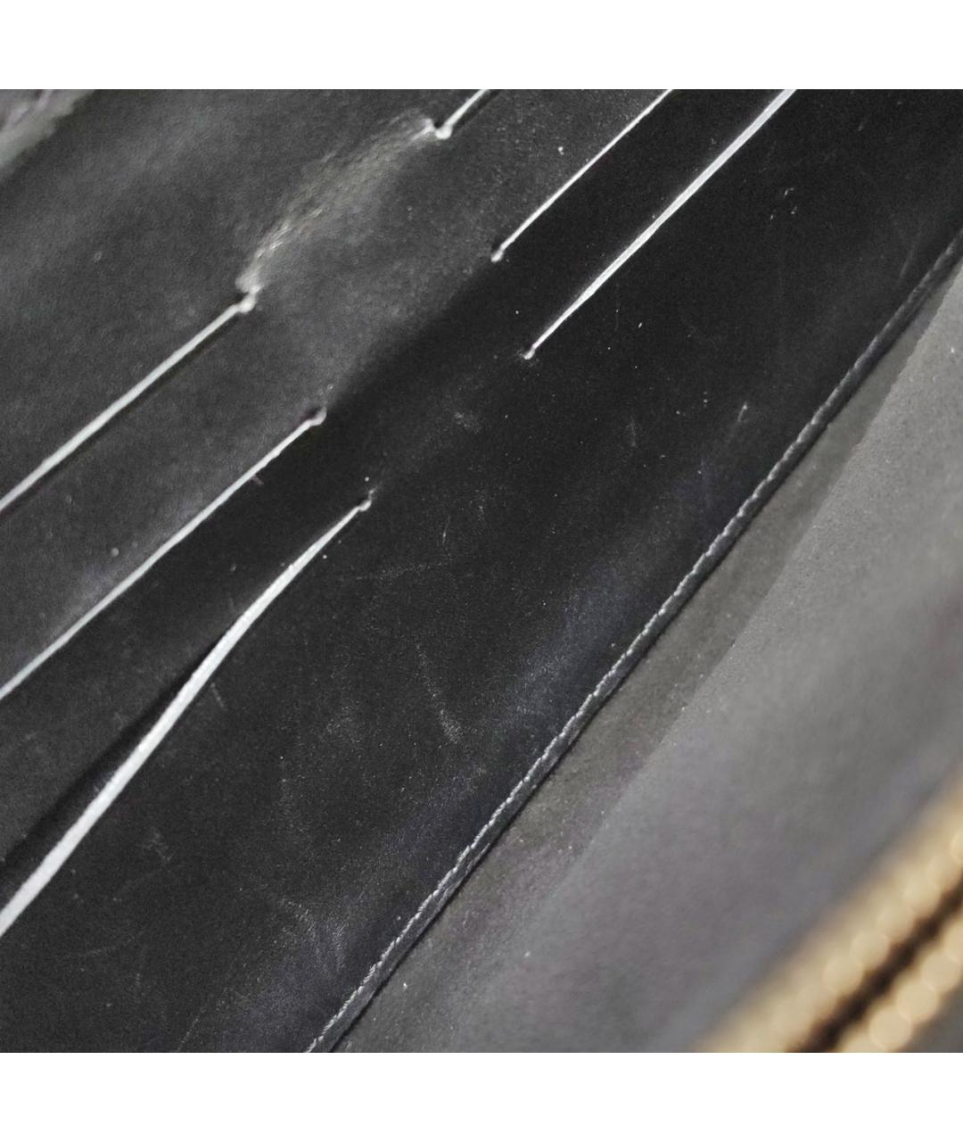 LOUIS VUITTON Черная кожаная сумка через плечо, фото 4