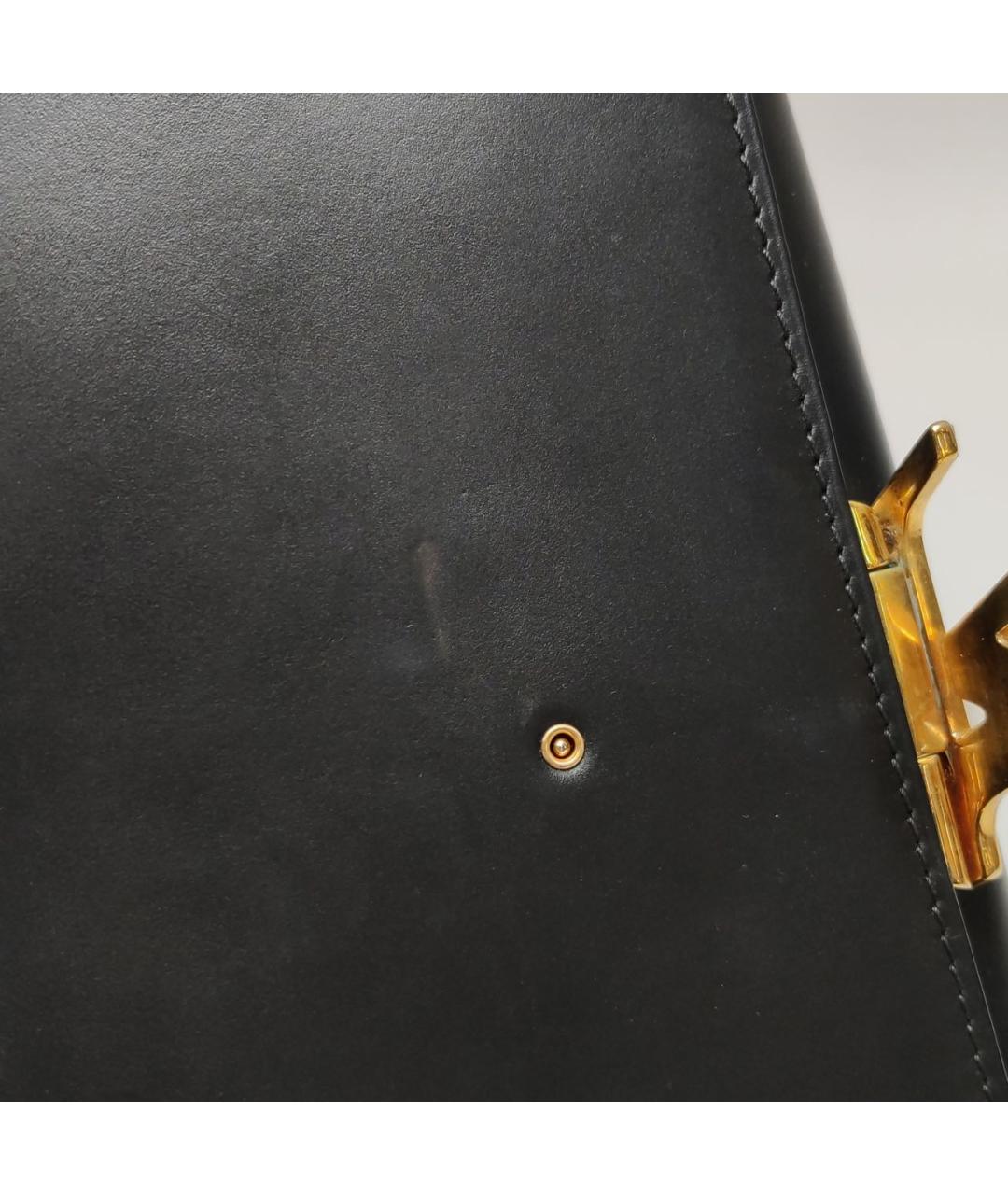 LOUIS VUITTON Черная кожаная сумка через плечо, фото 7