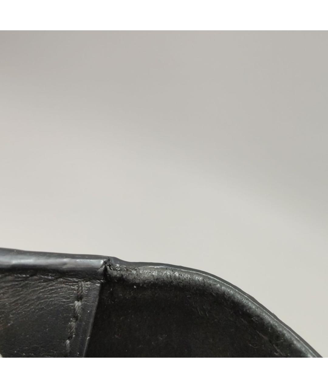LOUIS VUITTON Черная кожаная сумка через плечо, фото 8
