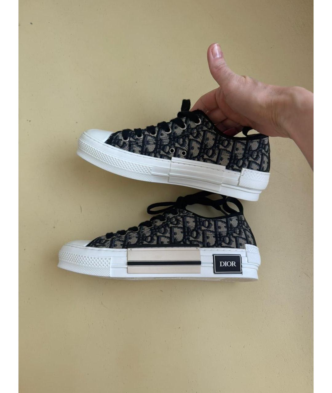 CHRISTIAN DIOR Мульти текстильные кеды, фото 5