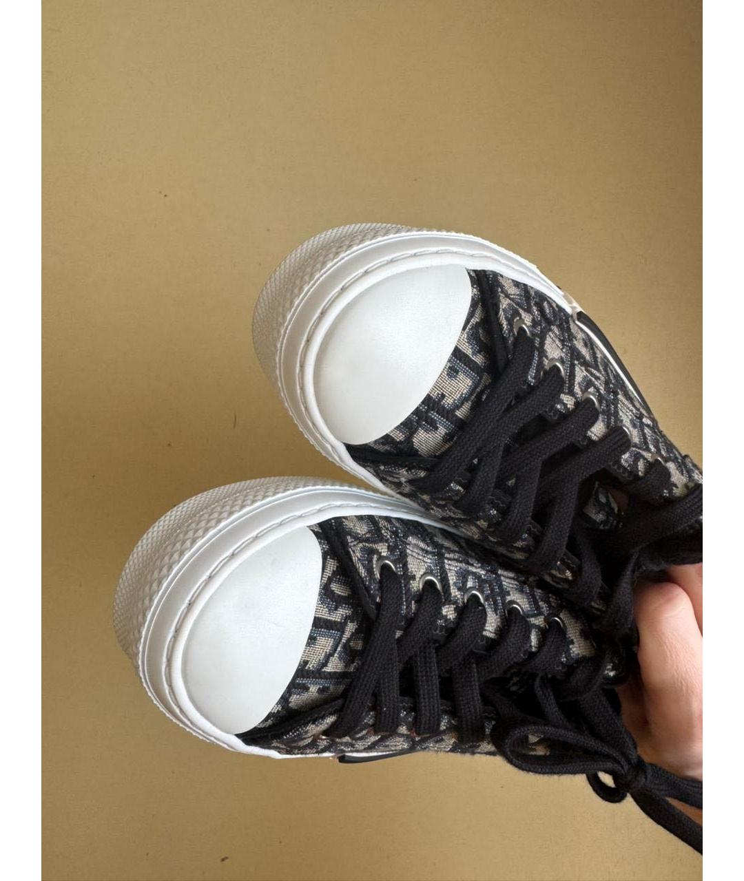 CHRISTIAN DIOR Мульти текстильные кеды, фото 3