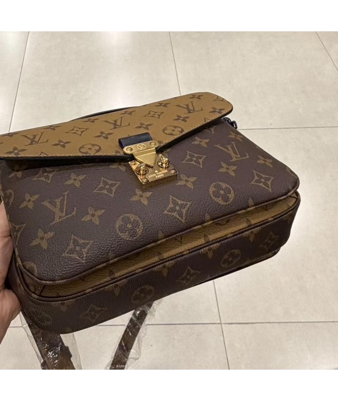 LOUIS VUITTON Коричневая сумка через плечо, фото 3