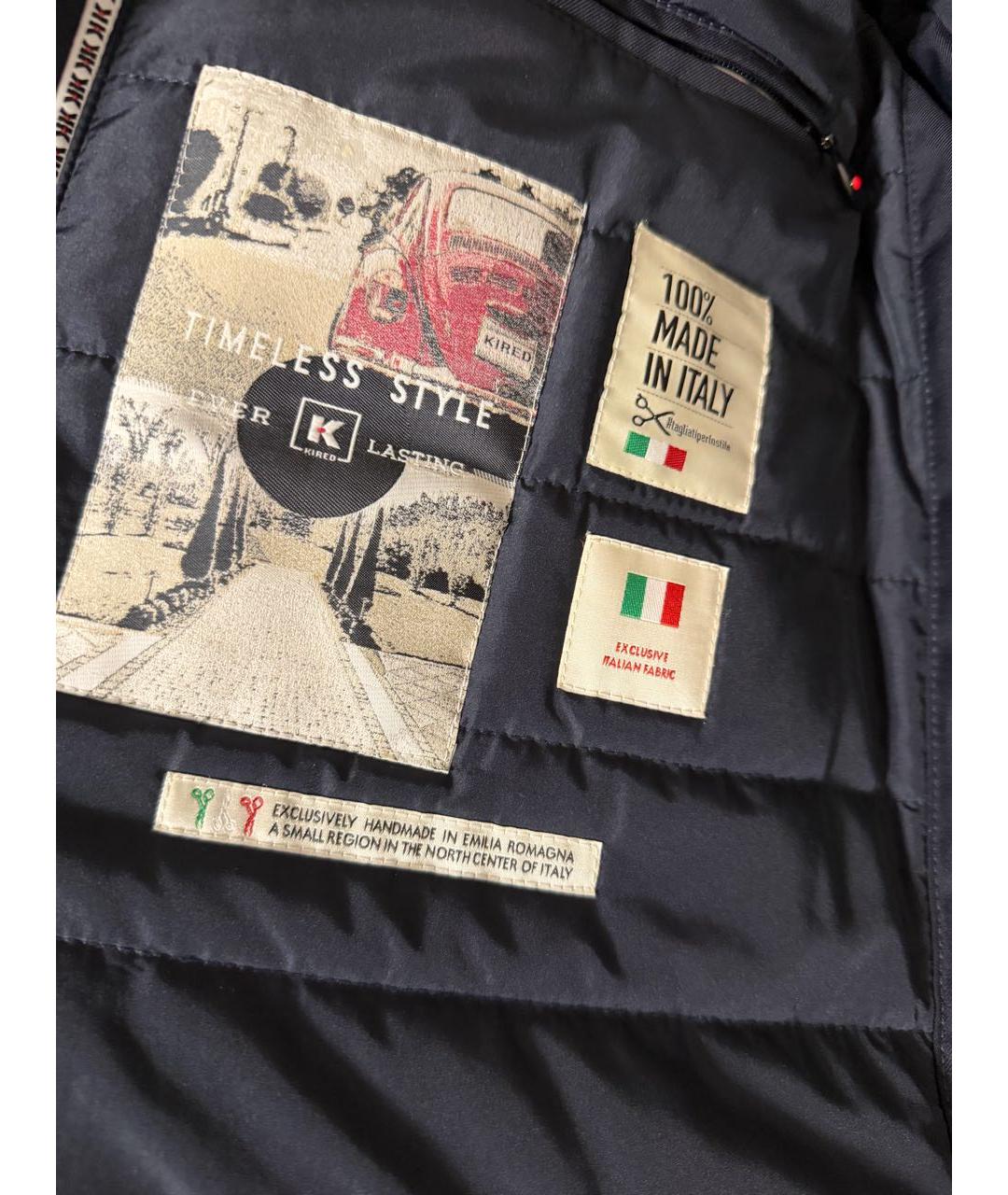 KITON Темно-синяя куртка, фото 7