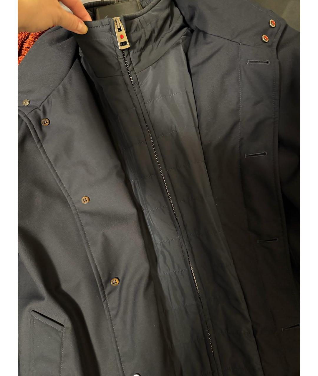 KITON Темно-синяя куртка, фото 5