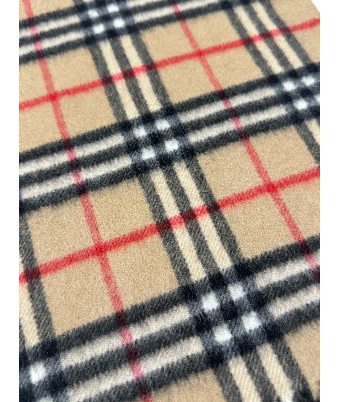 BURBERRY Бежевый кашемировый шарф, фото 3