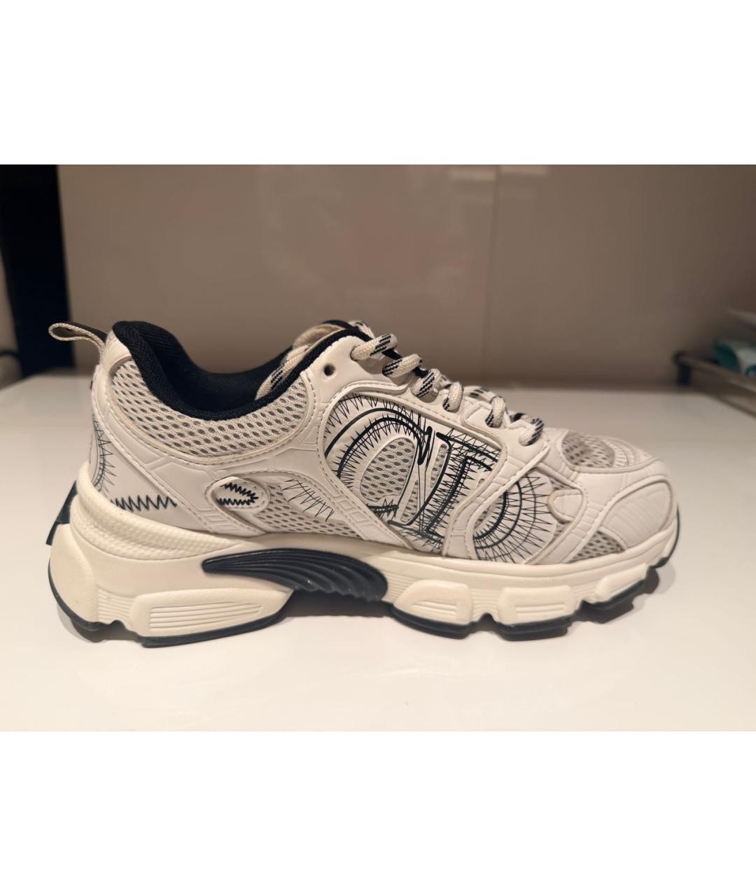 CHRISTIAN DIOR Белые текстильные кроссовки, фото 9