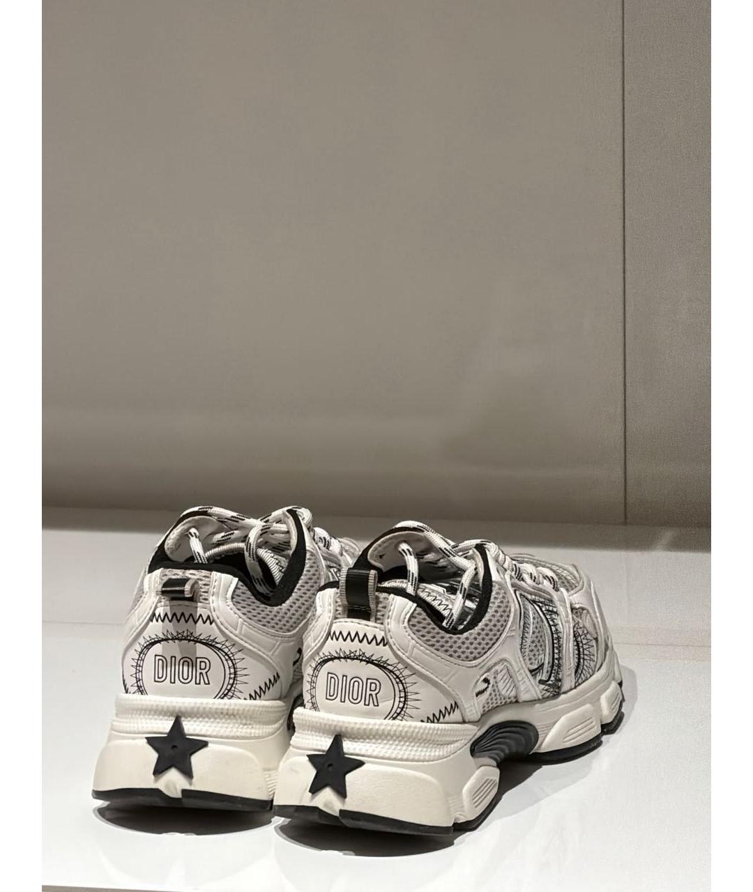 CHRISTIAN DIOR Белые текстильные кроссовки, фото 4