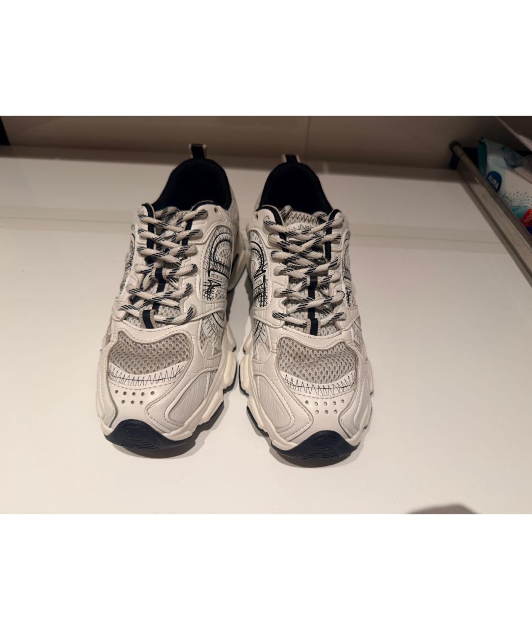 CHRISTIAN DIOR Белые текстильные кроссовки, фото 2