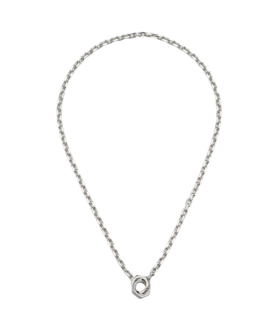 GUCCI Серебряное серебряное колье, фото 3