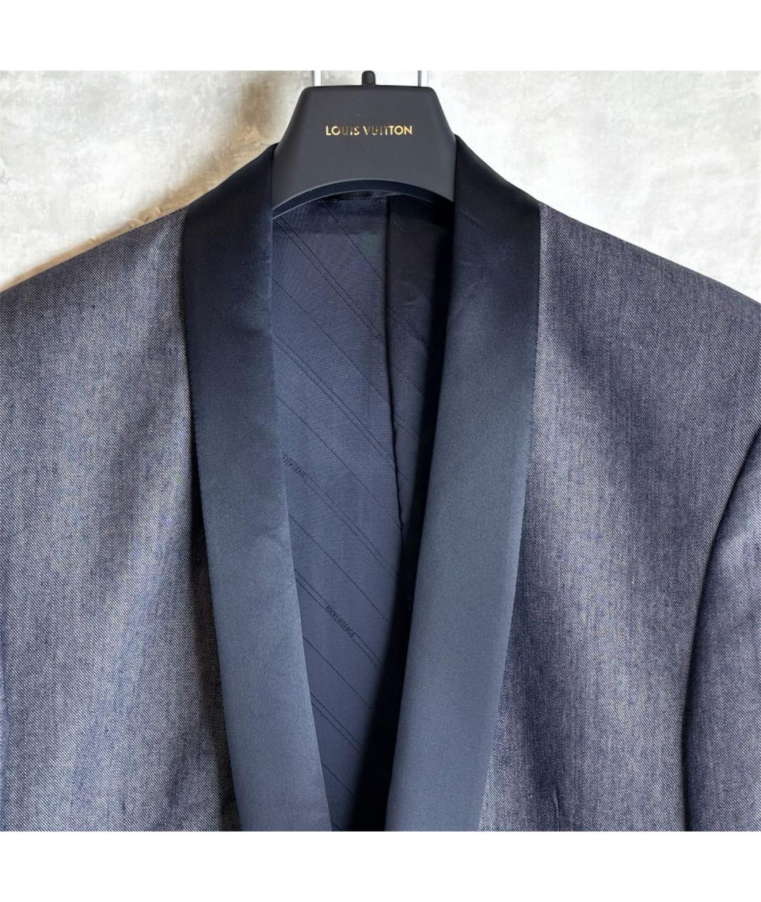 BIKKEMBERGS Синий шерстяной пиджак, фото 4