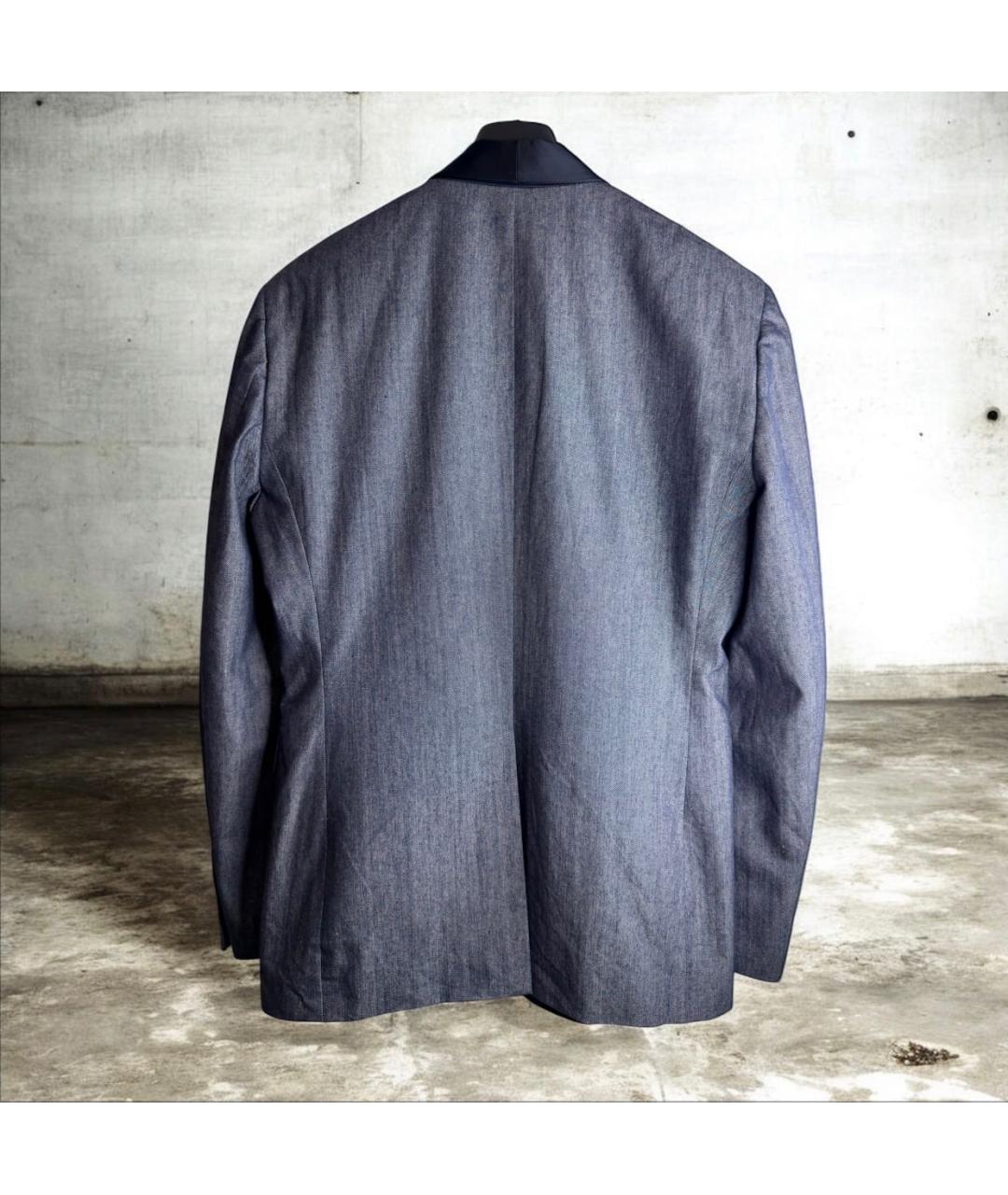 BIKKEMBERGS Синий шерстяной пиджак, фото 6