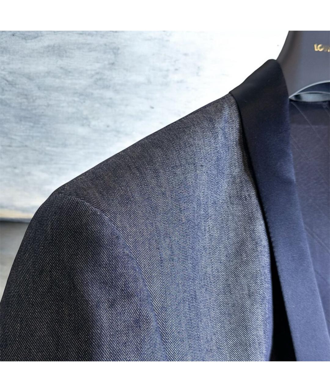 BIKKEMBERGS Синий шерстяной пиджак, фото 8