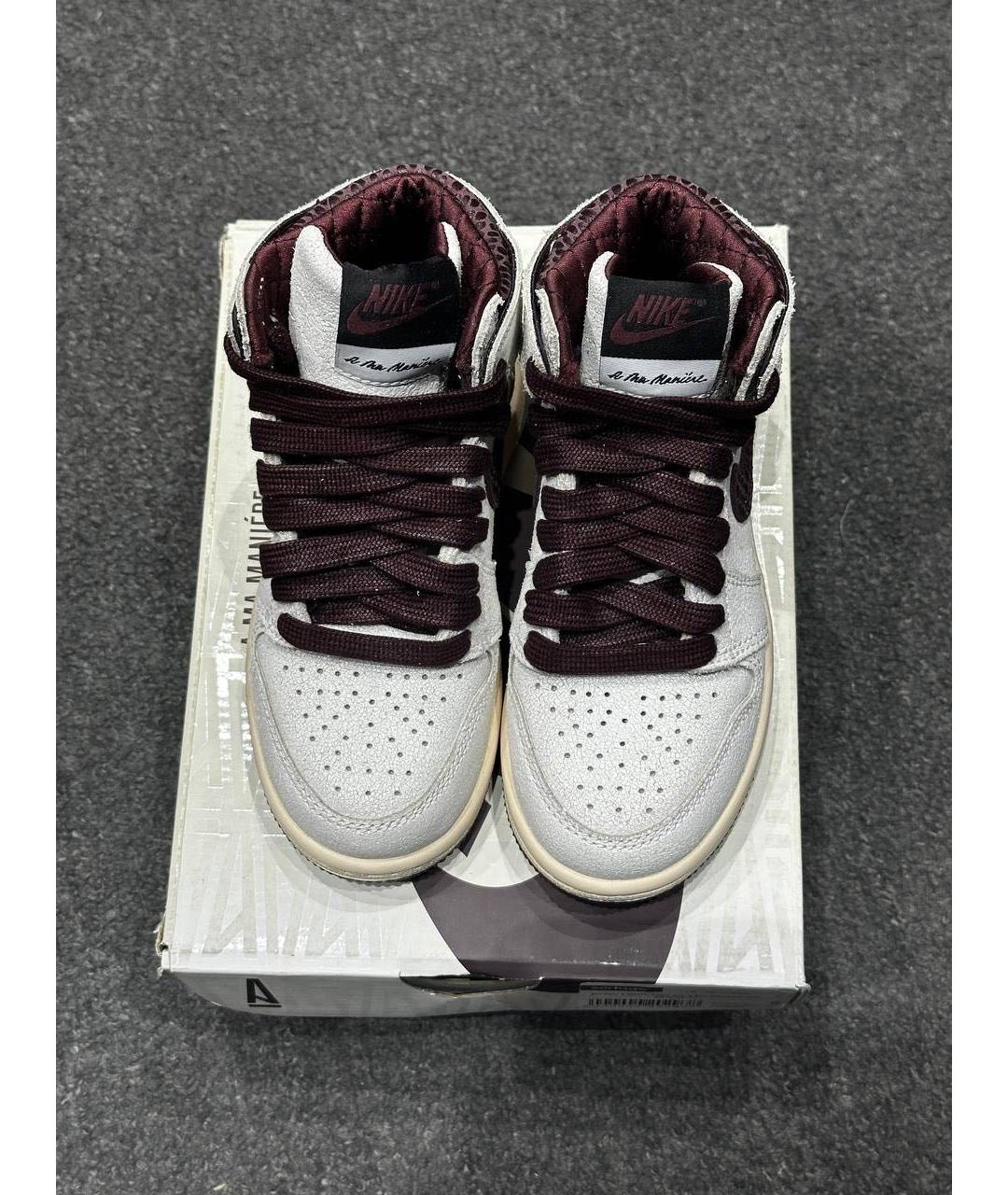 JORDAN Бежевые замшевые кеды, фото 2