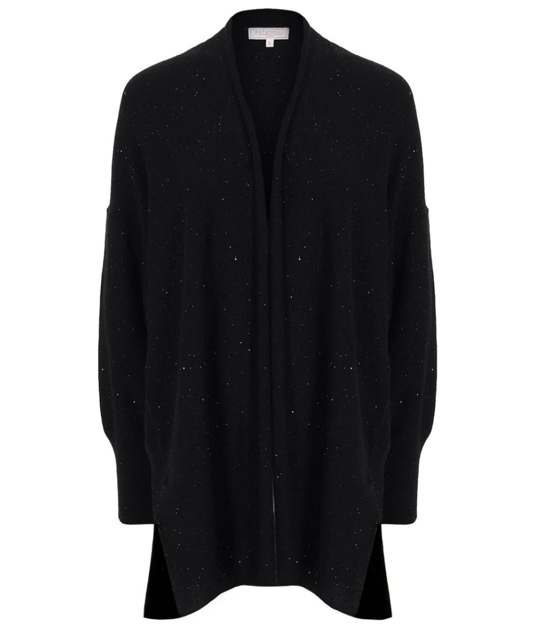 ANTONELLI FIRENZE Черный кашемировый кардиган, фото 6