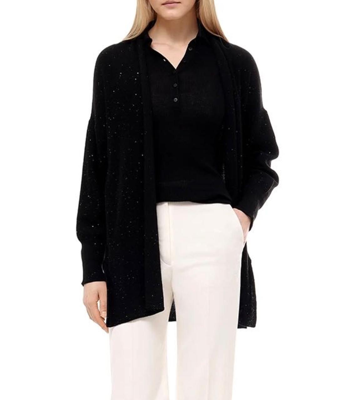 ANTONELLI FIRENZE Черный кашемировый кардиган, фото 3