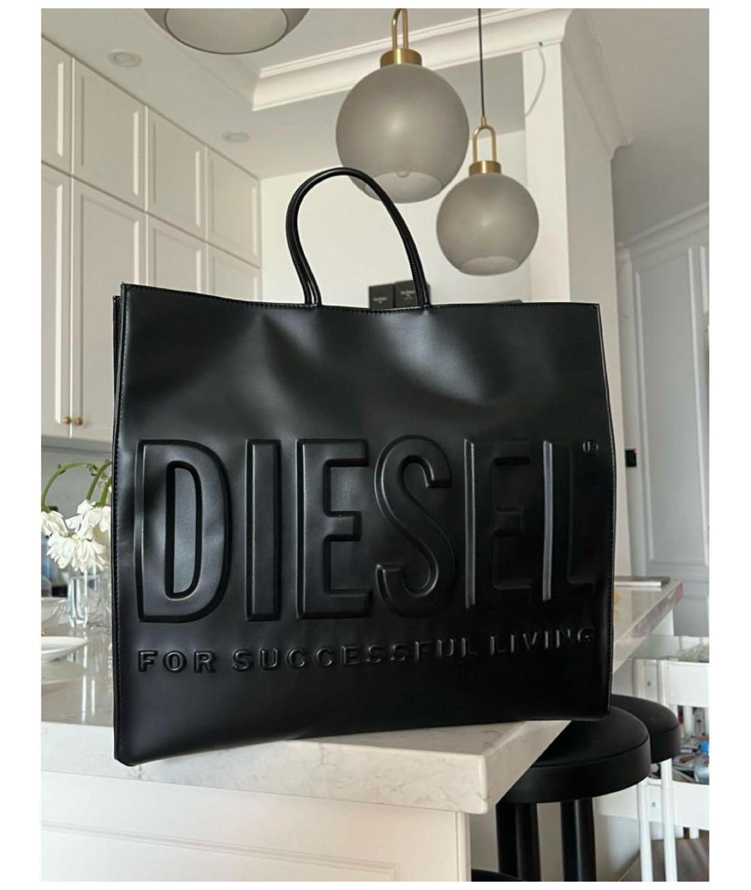 DIESEL Черная сумка тоут, фото 3