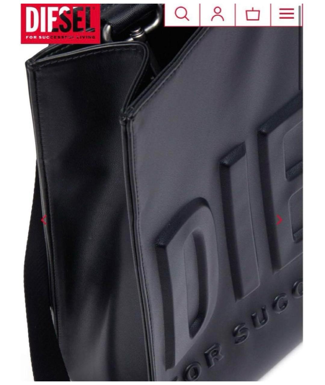 DIESEL Черная сумка тоут, фото 2