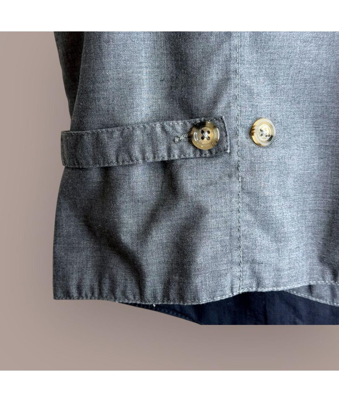 ELEVENTY Темно-синий хлопко-эластановый жилет, фото 6