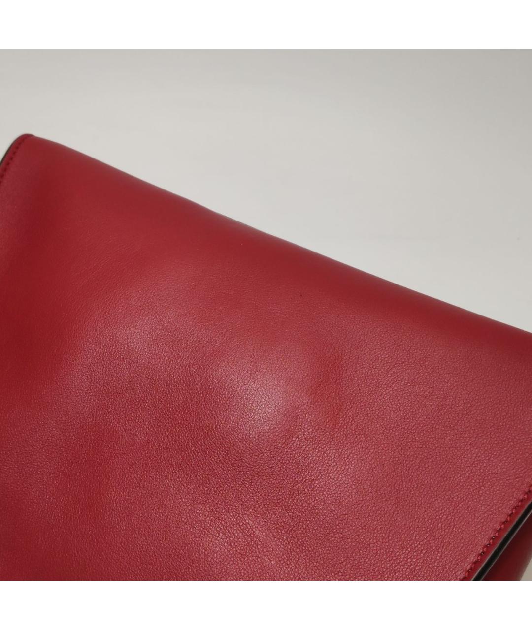 FENDI Красная кожаная сумка через плечо, фото 8