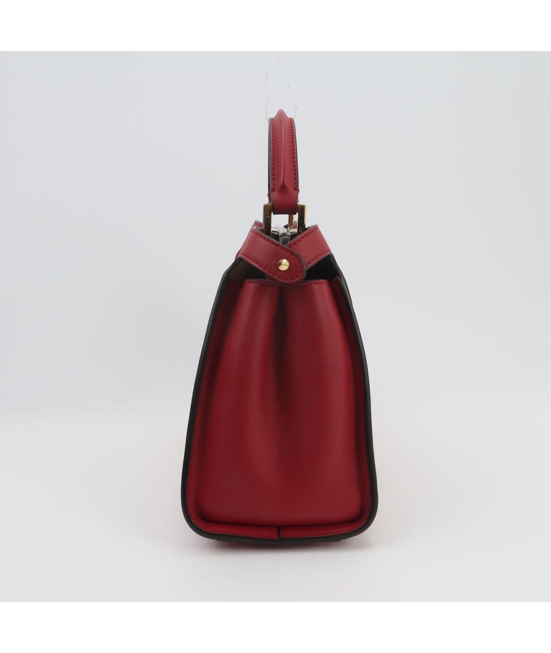 FENDI Красная кожаная сумка через плечо, фото 2