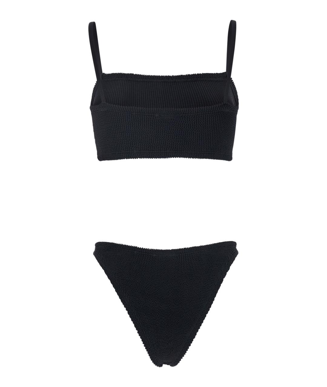 HUNZA G Черный полиамидовый купальник, фото 2