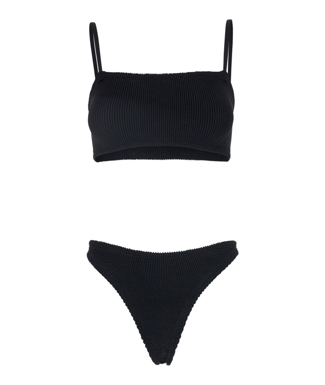 HUNZA G Черный полиамидовый купальник, фото 1