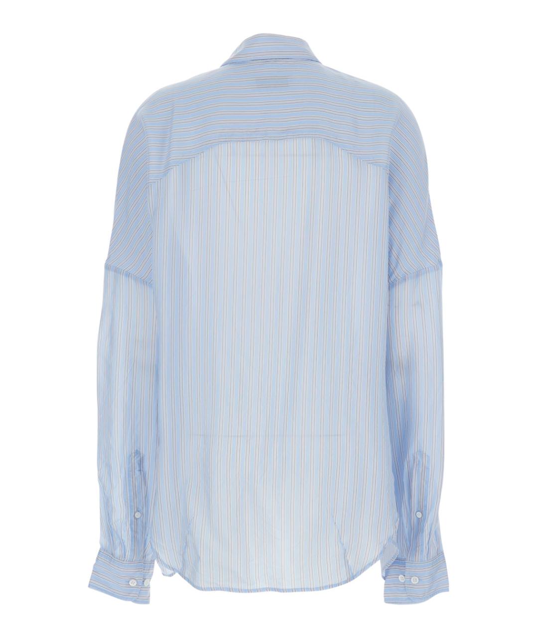 DRIES VAN NOTEN Голубая вискозная рубашка, фото 2
