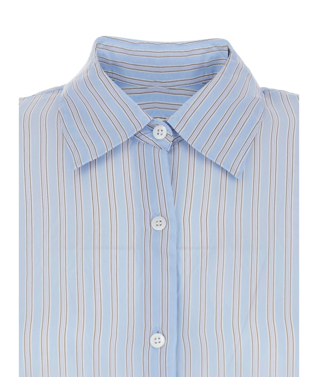 DRIES VAN NOTEN Голубая вискозная рубашка, фото 3