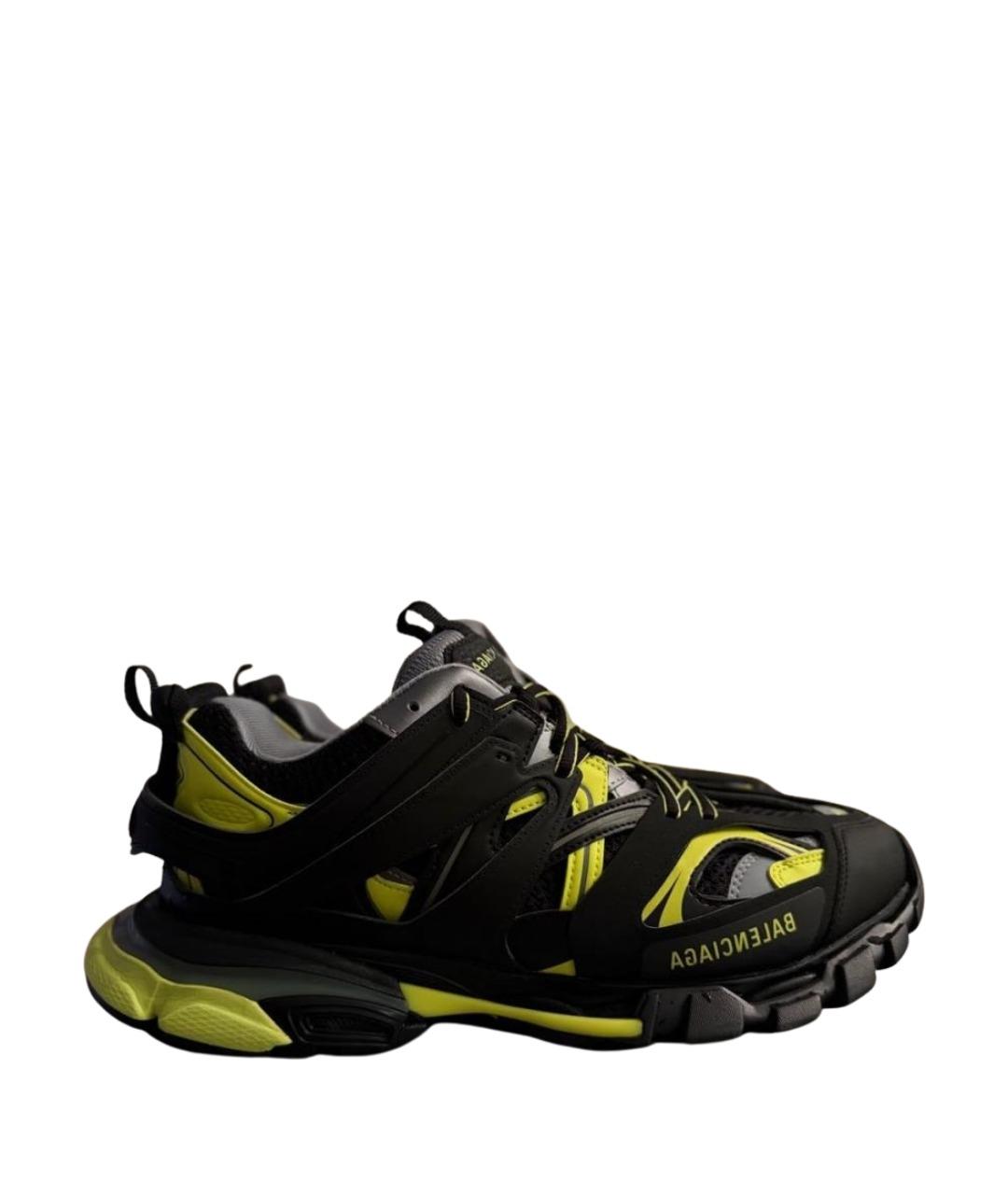 BALENCIAGA Черные текстильные низкие кроссовки / кеды, фото 1