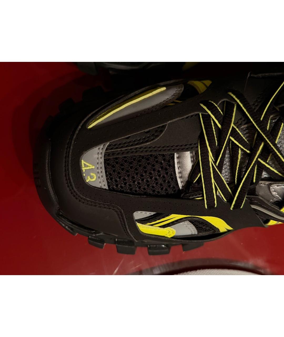 BALENCIAGA Черные текстильные низкие кроссовки / кеды, фото 7