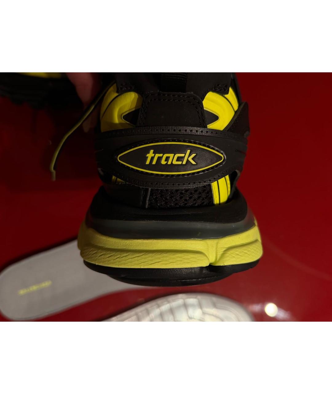 BALENCIAGA Черные текстильные низкие кроссовки / кеды, фото 4