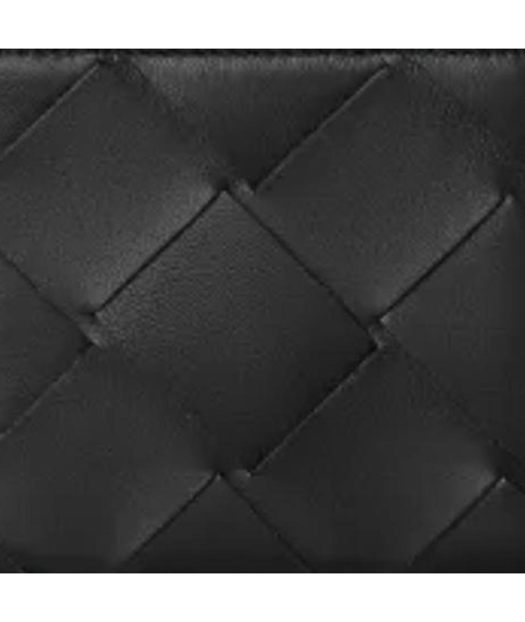 BOTTEGA VENETA Черный кожаный кошелек, фото 2