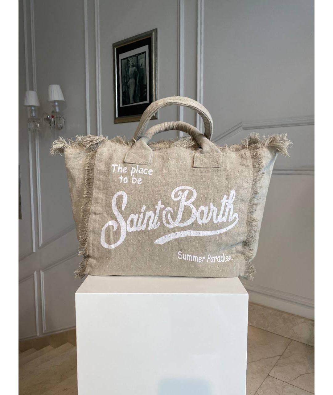 MC2 SAINT BARTH Бежевая сумка тоут, фото 2