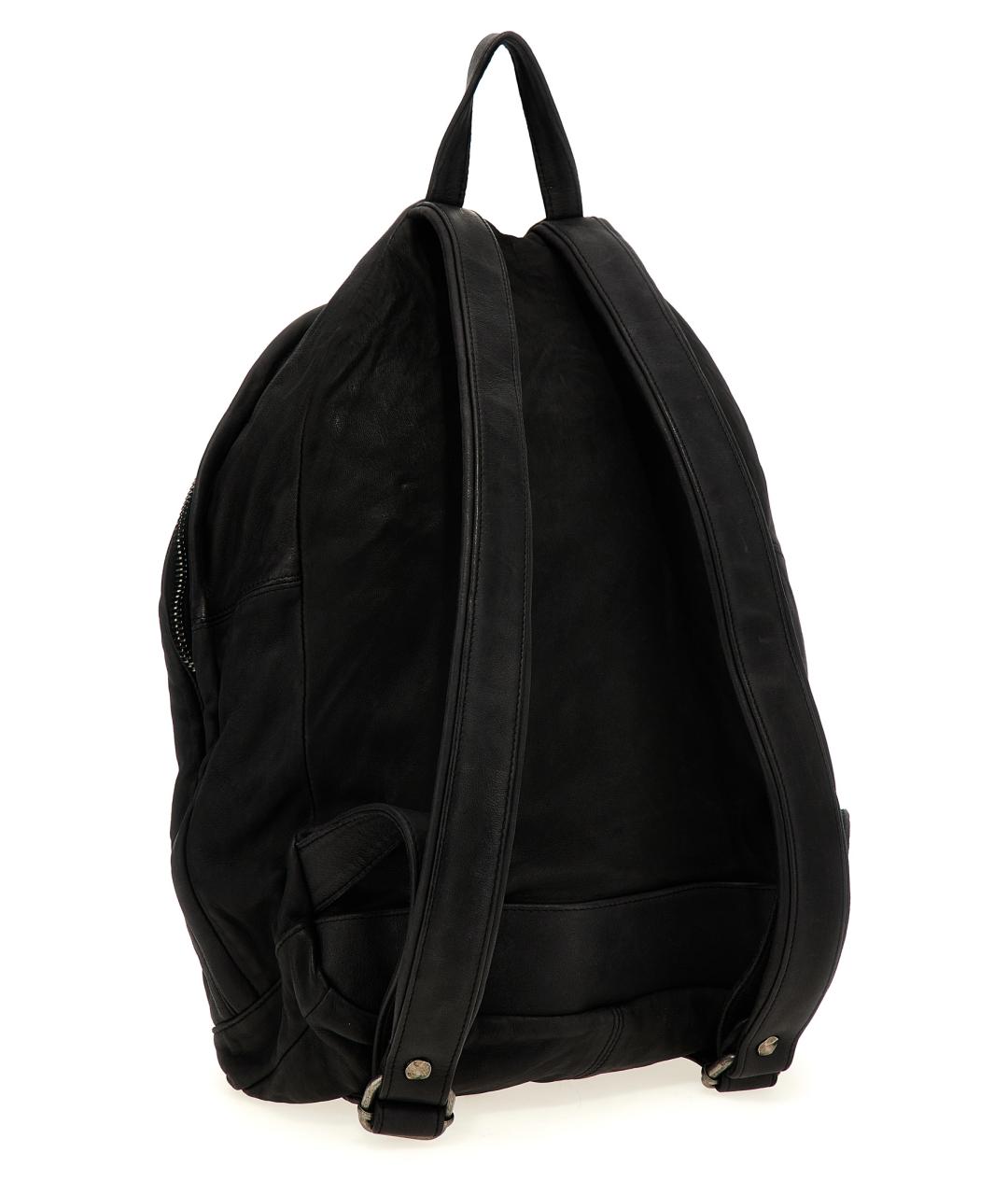 GIORGIO BRATO Черный кожаный рюкзак, фото 2